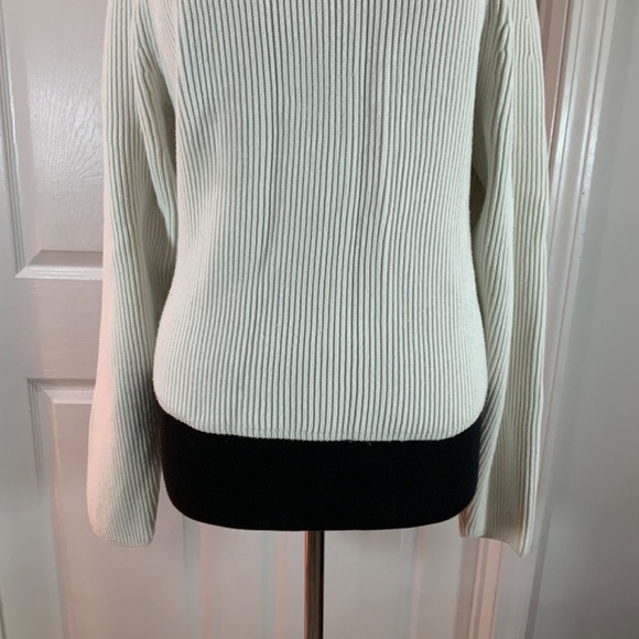 J. Crew White Crew Ribbed Knit Sweater Size XL - Picture 2 of 8